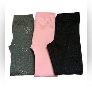 Old Navy and star Ride pink,gray and Black Leggings set 3